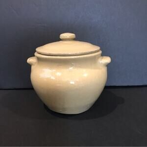 Vintage Dutchess Cheese New York Ceramic Lidded Crockery, Beige